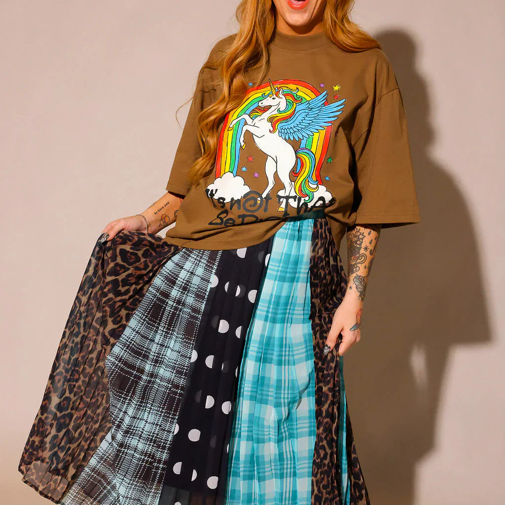 Burnt Toast midi and maxi skirts with original in-house designs