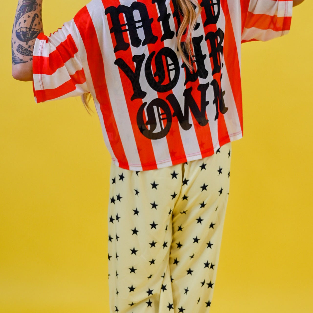 Burnt Toast long sleeved and tank mesh tops long with original in-house designs