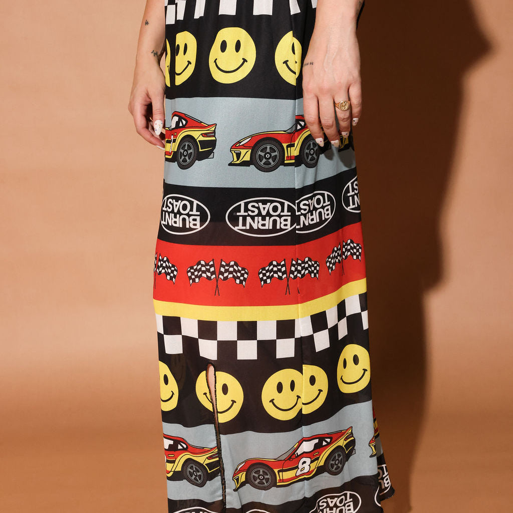 Burnt Toast midi and maxi skirts with original in-house designs