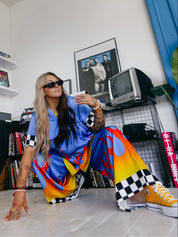 Blue Ignition Checkered Short Sleeve Set **RESTOCKED**
