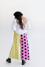 Polka Dot Pop Half & Half Cropped Pants **RESTOCKED**