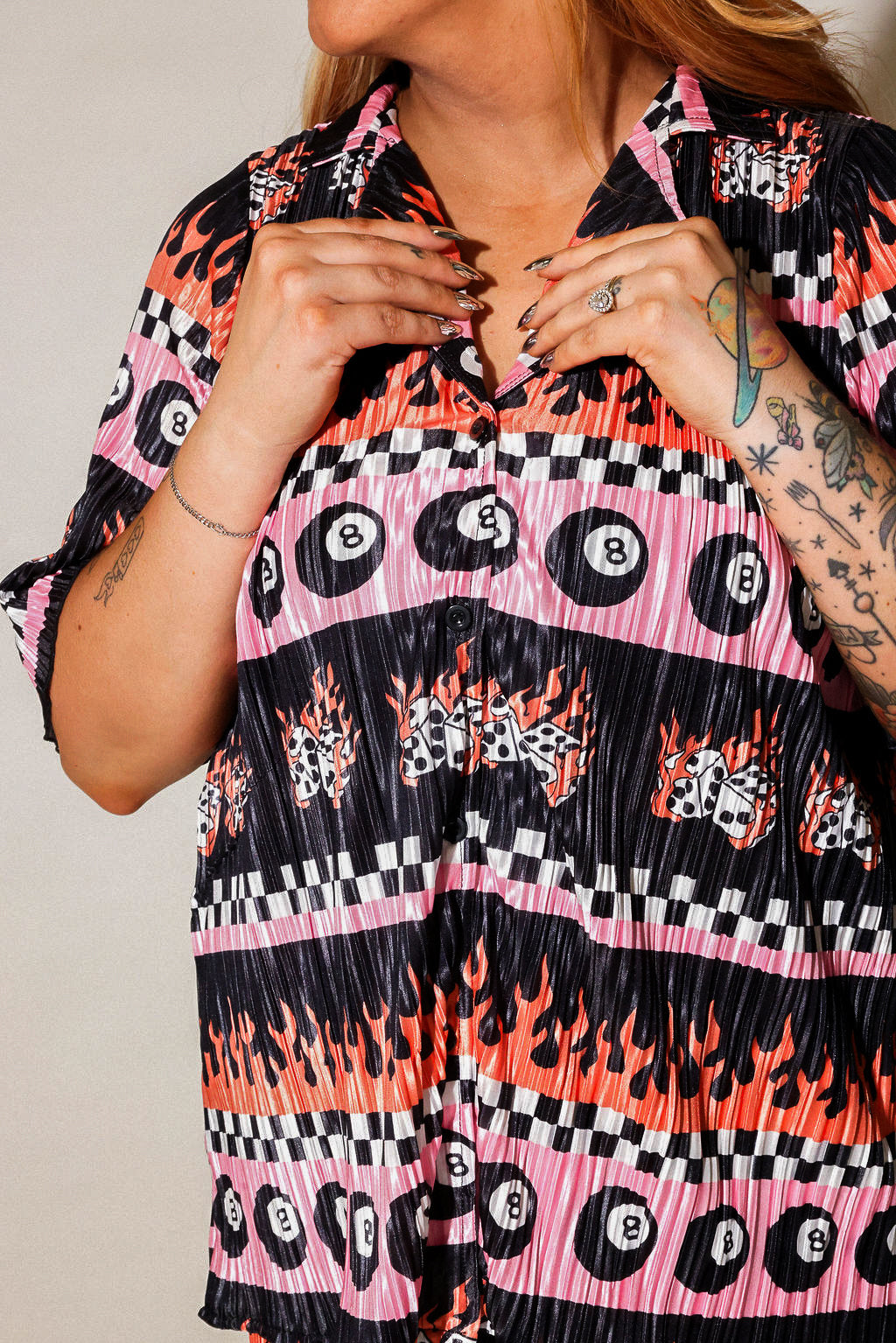 Sk8r Girl Short Sleeve Plissé Set **RESTOCKED**