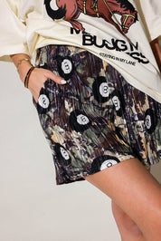 Lucky Shot Plissé Shorts