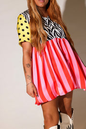 Eclectic Jungle Babydoll Dress  **RESTOCKED**