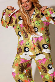 We Come in Peace Plissé Set **RESTOCKED**