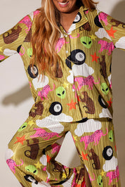 We Come in Peace Plissé Set **RESTOCKED**