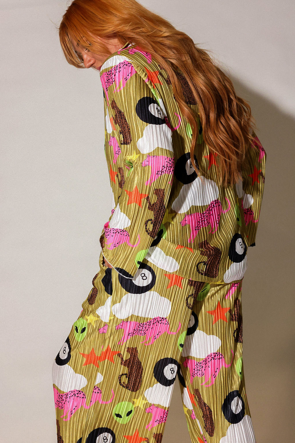 We Come in Peace Plissé Set **RESTOCKED**