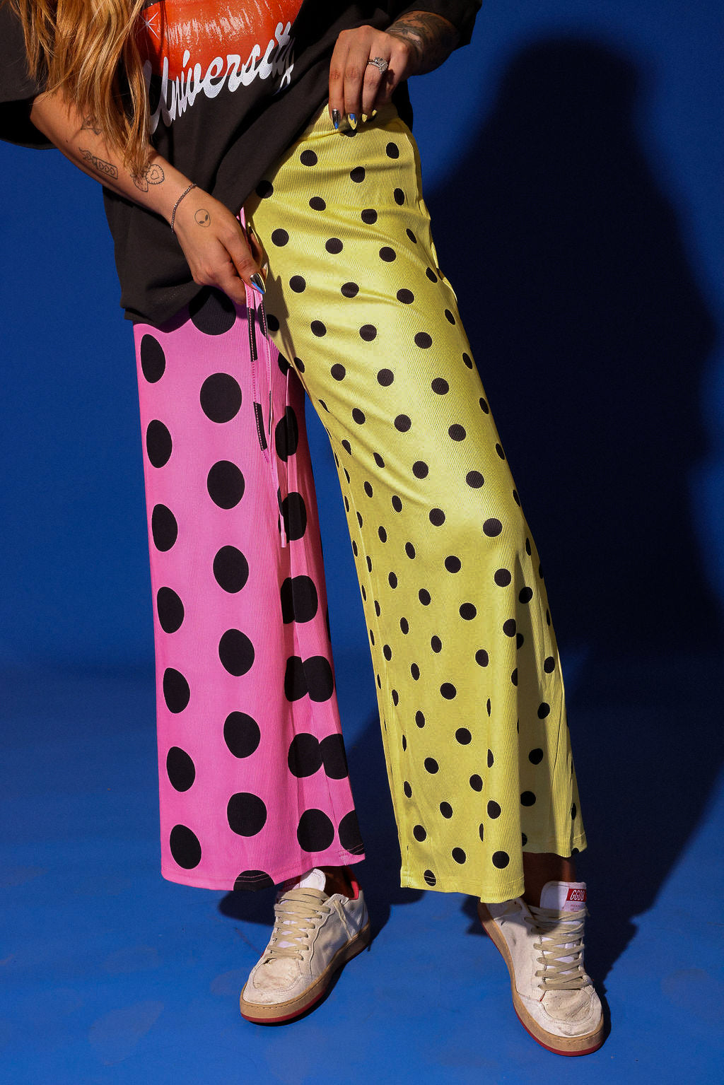 Polka Dot Pop Half & Half Cropped Pants **RESTOCKED**