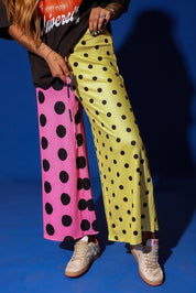 Polka Dot Pop Half & Half Cropped Pants **RESTOCKED**