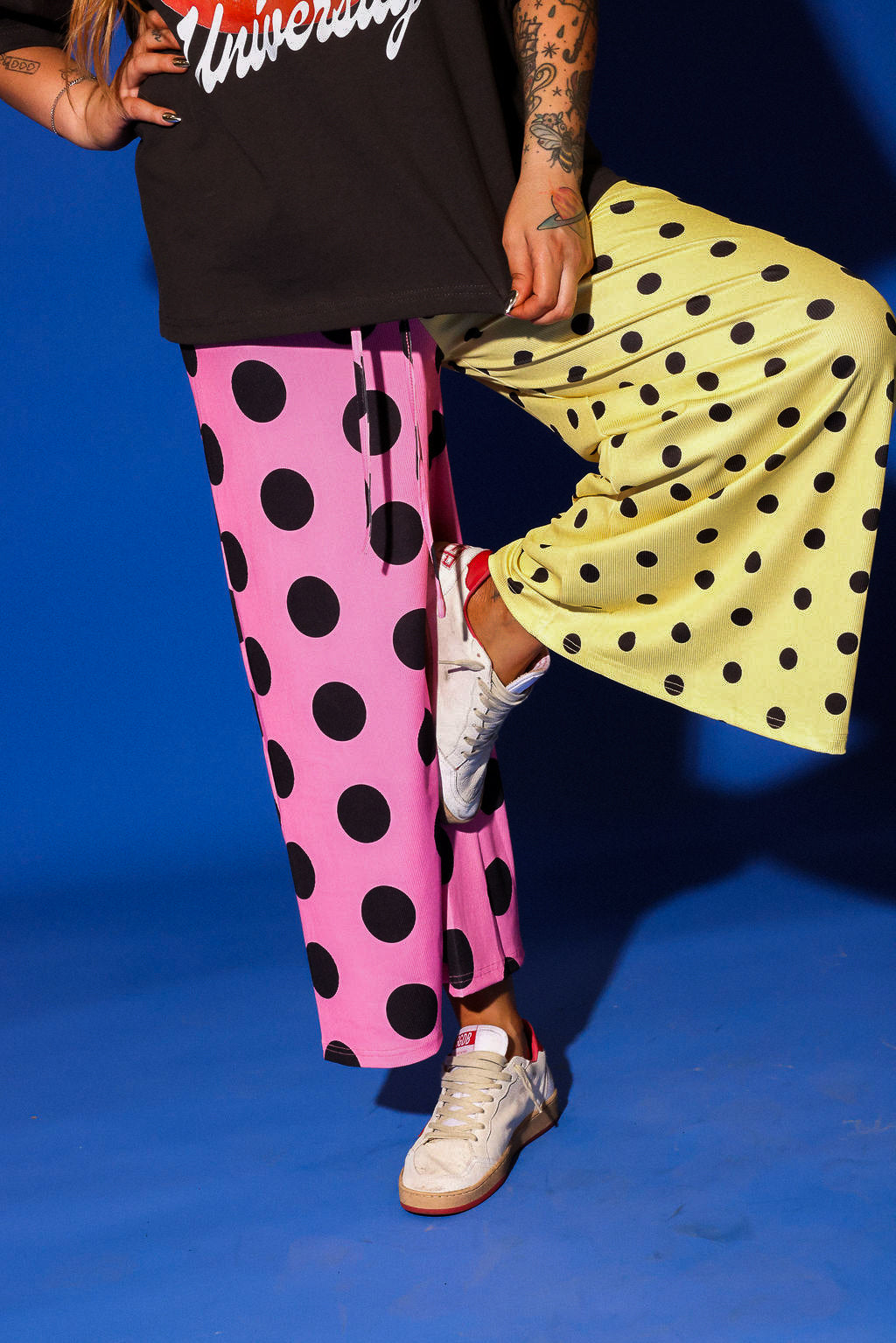 Polka Dot Pop Half & Half Cropped Pants **RESTOCKED**