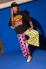 Polka Dot Pop Half & Half Cropped Pants **RESTOCKED**