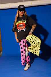 Polka Dot Pop Half & Half Cropped Pants **RESTOCKED**