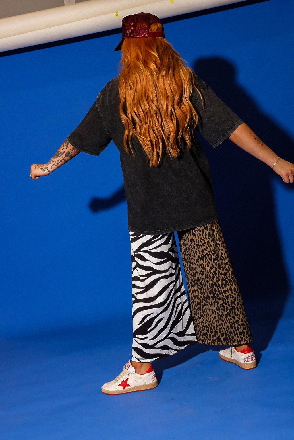 Animal Style Half & Half Cropped Pants **RESTOCKED**