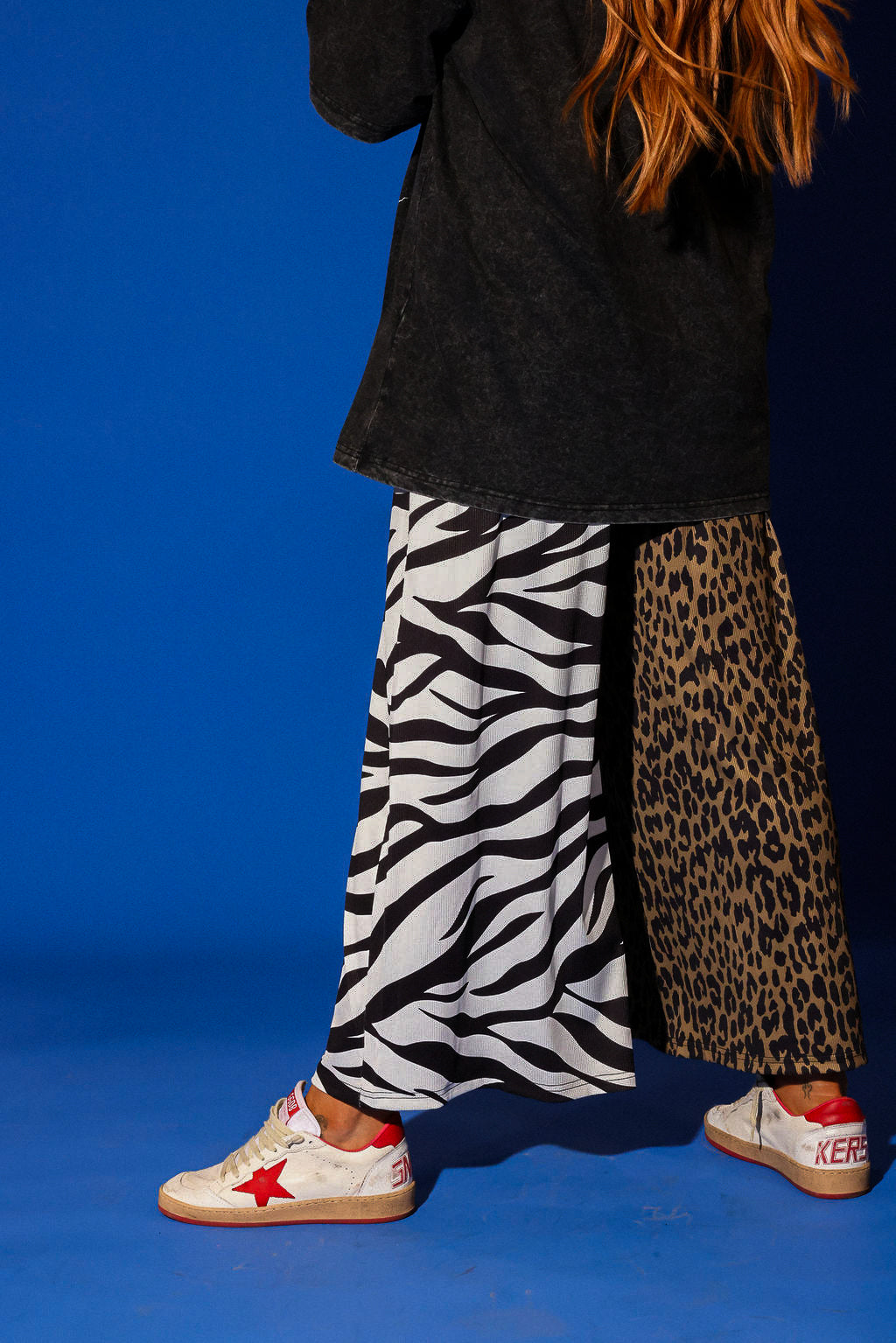 Animal Style Half & Half Cropped Pants **RESTOCKED**