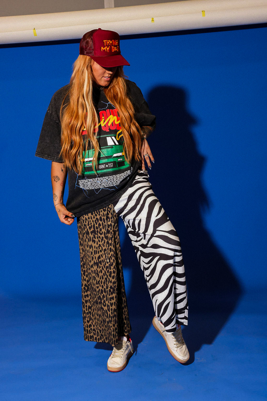 Animal Style Half & Half Cropped Pants **RESTOCKED**