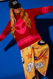 Cosmic Knit Jersey Sweater