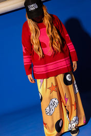 Cosmic Knit Jersey Sweater