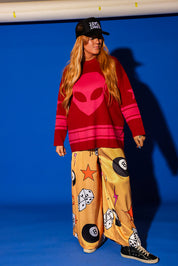 Cosmic Knit Jersey Sweater