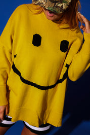 Big Mood Yellow Oversized Boxy Sweater