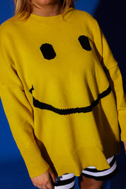 Big Mood Yellow Oversized Boxy Sweater