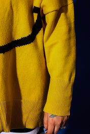 Big Mood Yellow Oversized Boxy Sweater