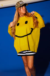 Big Mood Yellow Oversized Boxy Sweater