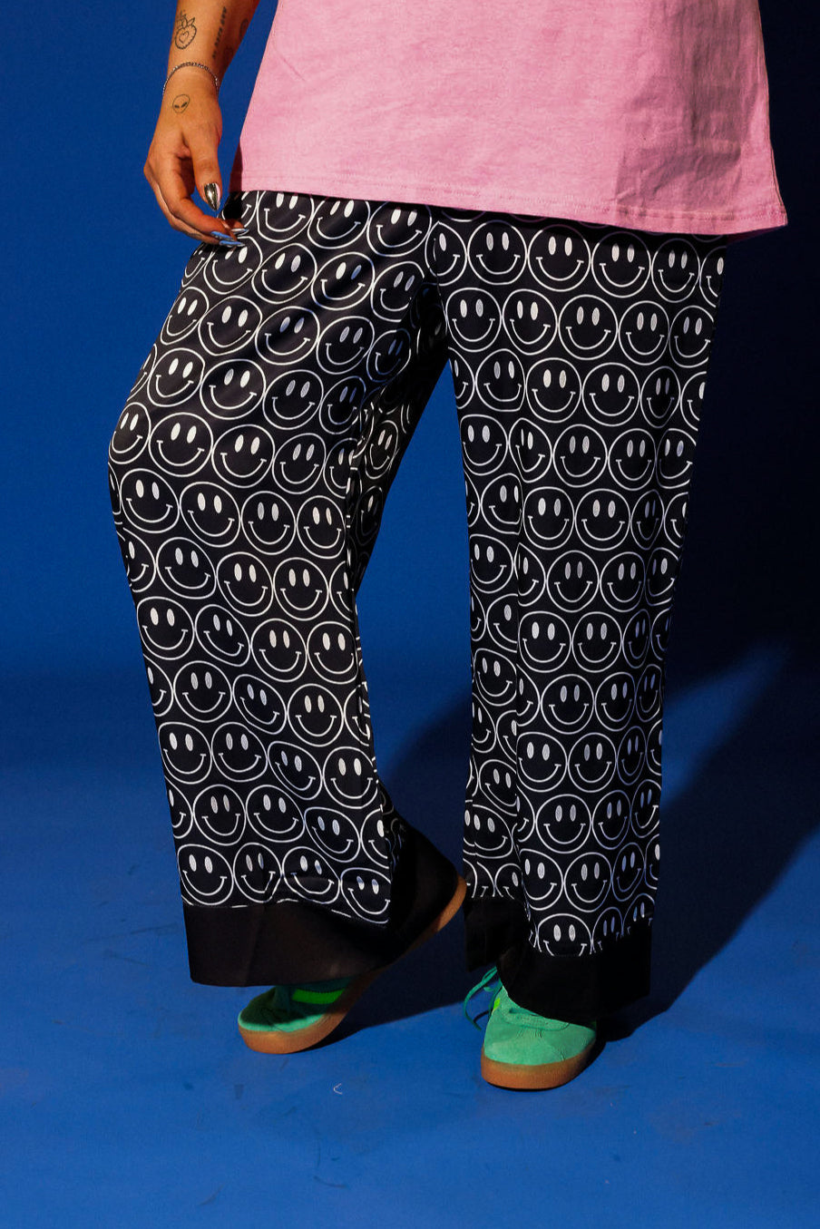 Main Character Smiley Straight-Leg Pants  **RESTOCKED**