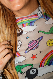 The Dino Dash Mesh Top  **RESTOCKED**