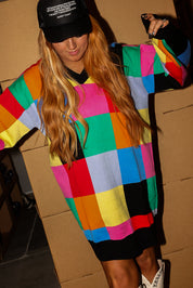 **PRE-ORDER: ships by 10/31 Round ll** Color Theory Knit Sweater Dress