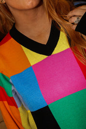 **PRE-ORDER: ships by 10/31 Round ll** Color Theory Knit Sweater Dress