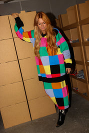 **PRE-ORDER: ships by 10/31 Round ll** Color Theory Knit Midi Skirt