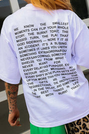 I <3 Burnt Toast White Graphic Tee (Front + Back)