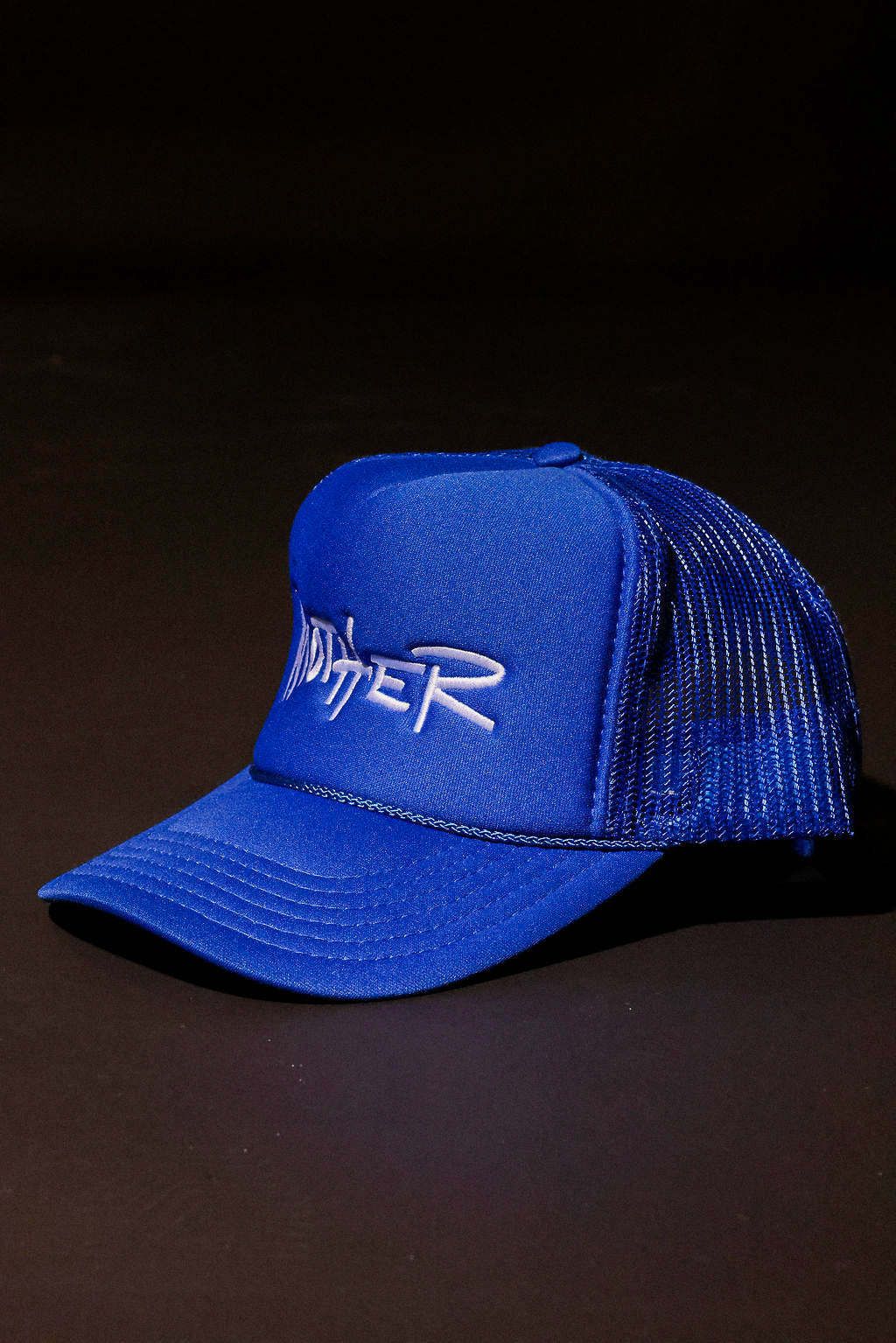 Mother Blue Embroidered Trucker Hat