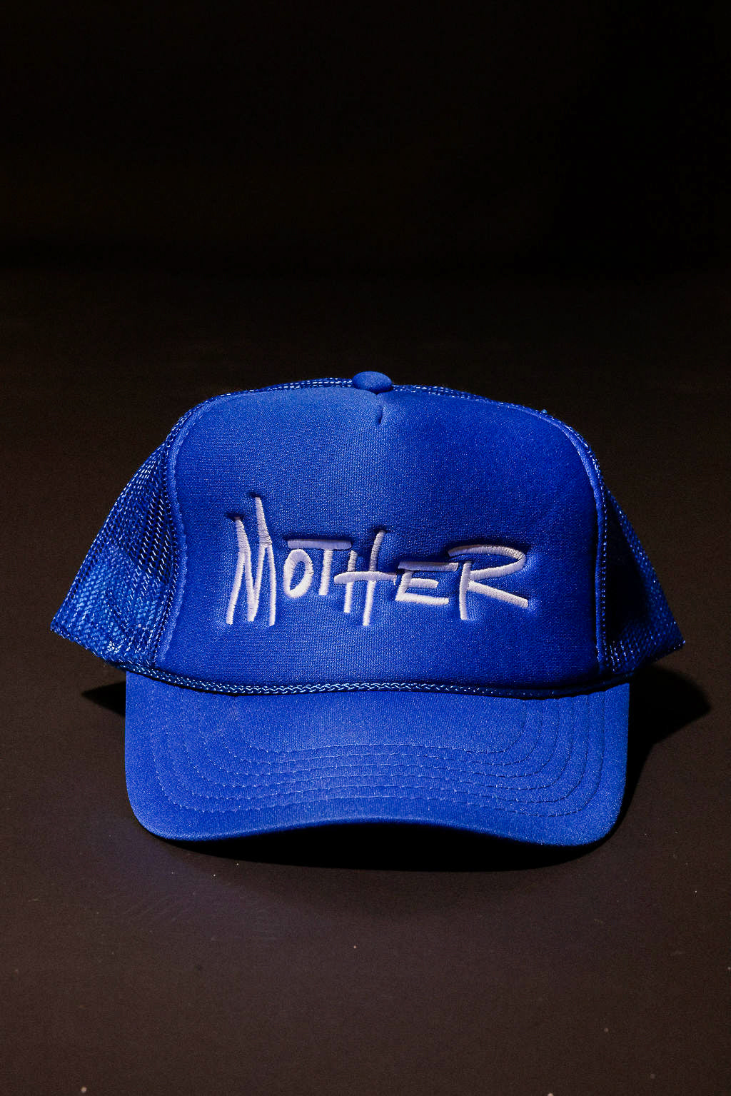 Mother Blue Embroidered Trucker Hat