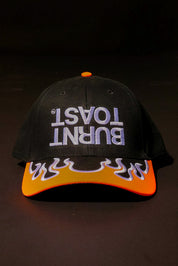 Upside Down Burnt Toast Orange Flame Trucker Hat