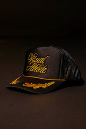 Visual Athlete Captain Black Trucker Hat