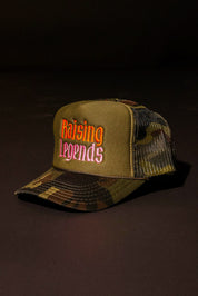 Raising Legends Camo Trucker Hat