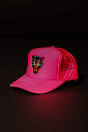 Panther Neon Pink Trucker Hat