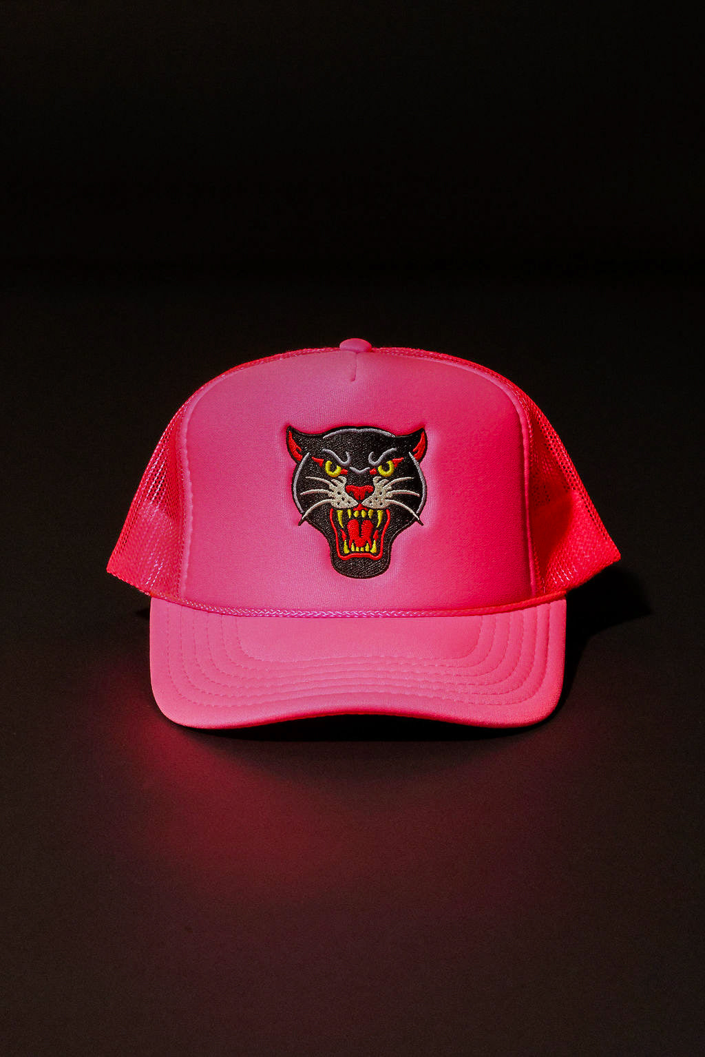 Panther Neon Pink Trucker Hat