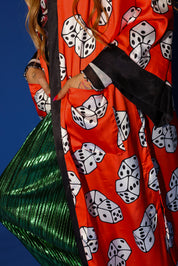 High Stakes Red Dice Duster