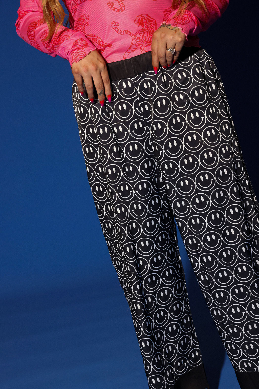 Main Character Smiley Straight-Leg Pants  **RESTOCKED**