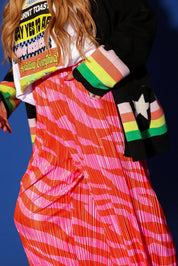 Zebra Heat Plissé Pants