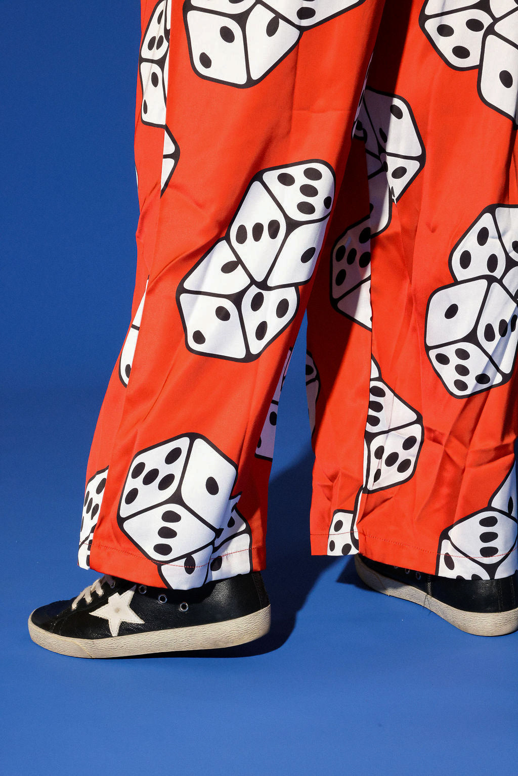 High Stakes Red Dice Wide-Leg Pants  **RESTOCKED**