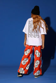High Stakes Red Dice Wide-Leg Pants  **RESTOCKED**