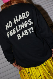 8 Ball No Hard Feelings Black Crew Neck (Screen Print // Front + Back) **RESTOCKED**