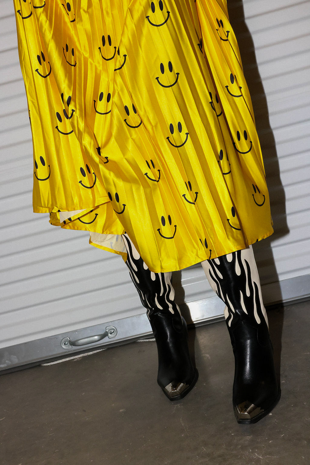 Happy To Be Here Smiley Pleated Skirt **RESTOCKED**