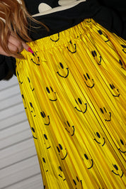 Happy To Be Here Smiley Pleated Skirt **RESTOCKED**