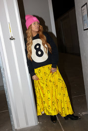 Happy To Be Here Smiley Pleated Skirt **RESTOCKED**