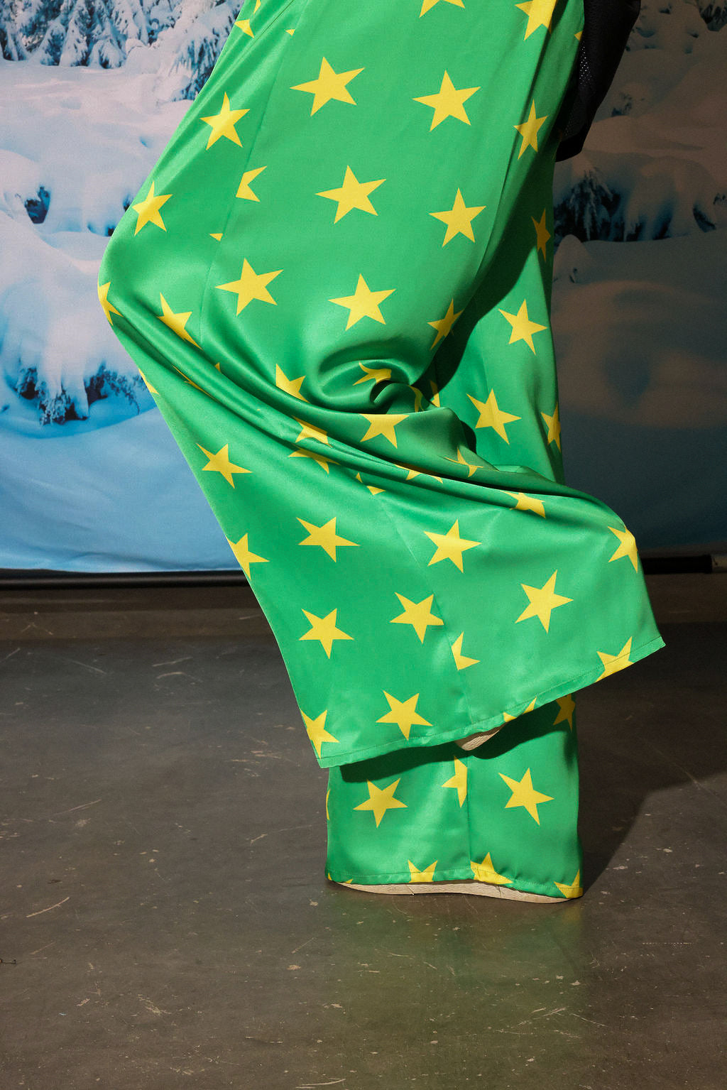 Supernova Green Star Wide-leg Trousers