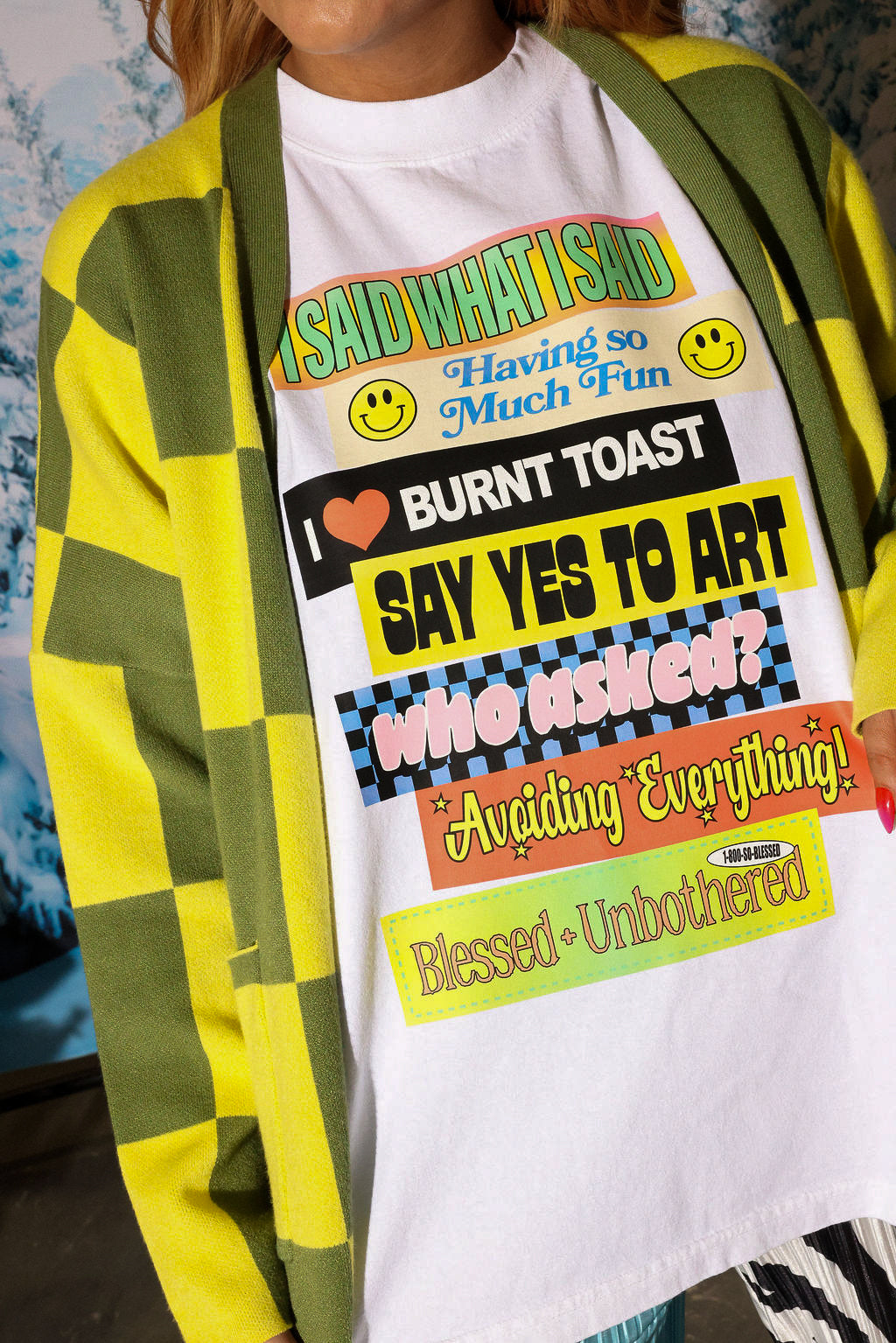 Bumper Sticker Premium White Graphic Tee (Digital Ink)